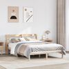 vidaXL Bed Frame without Mattress 150x200 cm King Size Solid Wood Pine