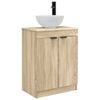 vidaXL Bathroom Vanity with Sink Sonoma Oak 54 x 35 x 83 cm