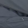 vidaXL Duvet Cover Set Anthracite 135x200 cm Cotton