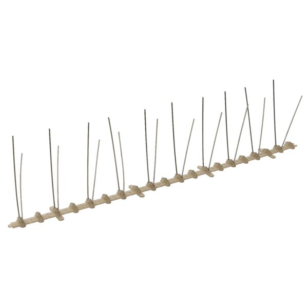 vidaXL 2-row Plastic Bird & Pigeon Spikes Set of 20 10 m
