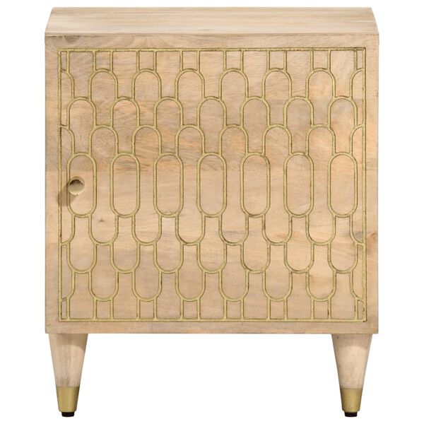 vidaXL Bedside Cabinet 40x33x46 cm Solid Wood Mango