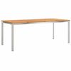vidaXL DiningTable Brown 200 x 90 x 75 cm Solid Acacia Wood