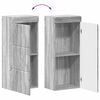 vidaXL Bathroom Wall Cabinet TULUM Grey Sonoma 37 x 24.5 x 86 cm