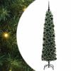 vidaXL Artificial Christmas Tree with 300 LEDs with Stand Green 180 cm