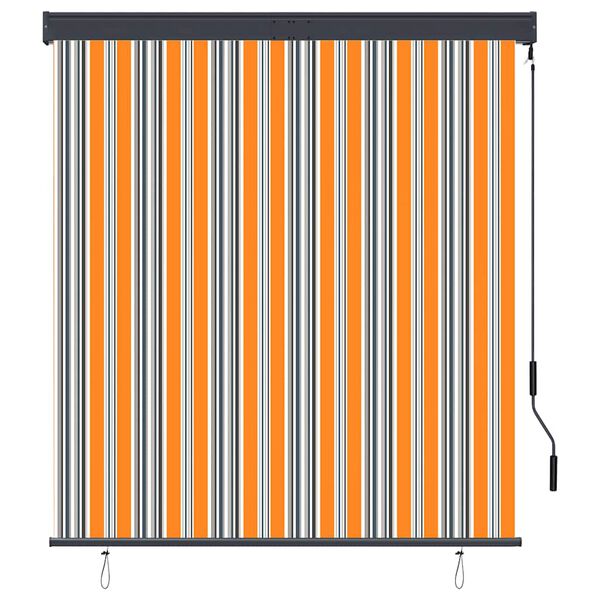 vidaXL Outdoor Roller Blind 140x250 cm Yellow and Blue