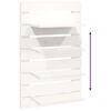 vidaXL Wall-mounted Bedside Shelves 2 pcs White Solid Wood Pine