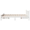 vidaXL Bed Frame without Mattress White 135x190 cm Double Solid Wood Pine