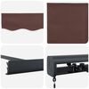 vidaXL Manual Retractable Awning Brown 450x300 cm