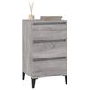 vidaXL Bedside Cabinet Grey Sonoma 40x35x70 cm Engineered Wood
