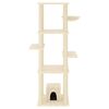 vidaXL Cat Tree with Sisal Scratching Posts Cream 154 cm