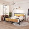 vidaXL Bed Frame without Mattress Metal 180x200 cm Super King