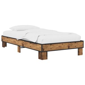 vidaXL Bed Frame Old Wood 80 x 200 cm Engineered Wood