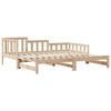 vidaXL Daybed with Trundle and Drawers without Mattress 90x190 cm Single