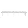 vidaXL Metal Bed Frame without Mattress White 135x190cm