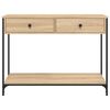 vidaXL Console Table Sonoma Oak 100x34.5x75 cm Engineered Wood