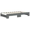 vidaXL Daybed with Trundle without Mattress Dark Grey 90x190 cm Single