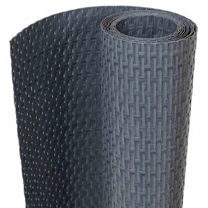 vidaXL Balcony Screen Anthracite 300x80 cm Poly Rattan