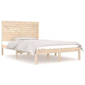 vidaXL Bed Frame without Mattress 140x190 cm Solid Wood