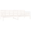 vidaXL Day Bed without Mattress White Solid Wood Pine 80x200 cm
