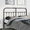 vidaXL Metal Headboard Black 150 cm