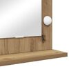 vidaXL Vanity Mirror Rectangular Sonoma Oak 60 x 55 x 18 cm