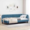 vidaXL Corner Bed Frame with Headboard Blue 90 x 200 cm Velvet