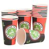 vidaXL Paper Coffee Cups 1000 pcs 16oz 400ml Red and Black