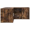 vidaXL Corner Cabinet Smoked Oak 160x40x45 cm Engineered Wood