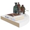 vidaXL Floating Corner Shelf White 35x35x3.8 cm MDF