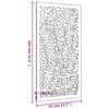 vidaXL Garden Wall Decoration 105x55 cm Corten Steel Leaf Design