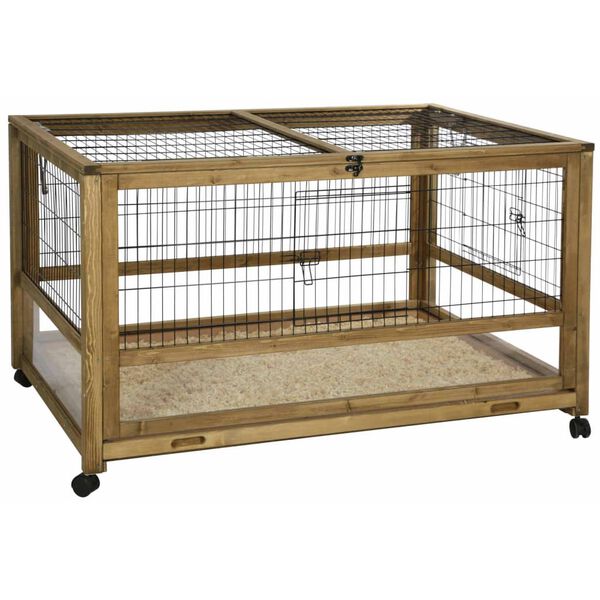 Kerbl Small Animal Cage for Indoor Space 116x75x70 cm Wood Brown