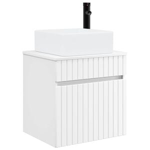 vidaXL Wall-mounted Sink Vanity White 49 x 41 x 63 cm Engineered Wood