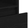 vidaXL Book Cabinet Black Oak 36 x 30 x 171 cm Engineered Wood