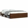 vidaXL Bed Frame without Mattress Brown Oak 160x200 cm