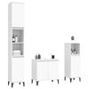vidaXL 3 Piece Bathroom Furniture Set White Engineered Wood