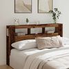 vidaXL LED Headboard Old Wood 180x18.5x103.5 cm Engineered Wood