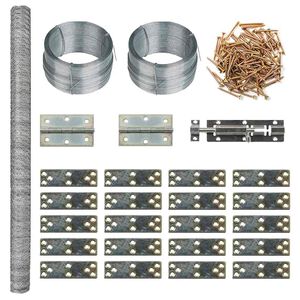 vidaXL Chicken Cage 9x1,5x1,5 m Steel