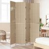 vidaXL Room Divider Folding Manual Beige 195 x 180 cm Poly Rattan