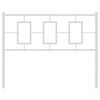vidaXL Metal Headboard White 107 cm
