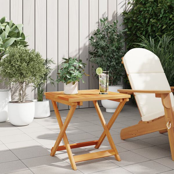 vidaXL Folding Garden Table 50x50x50 cm Solid Wood Acacia