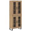 vidaXL Highboard 2 pcs Artisan Oak 69.5 x 34 x 180 cm Engineered Wood
