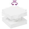 vidaXL Coffee Table 360-Degree Rotatable White 50x50x34.5 cm