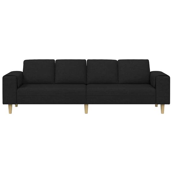 vidaXL Sofa Set Black Fabric