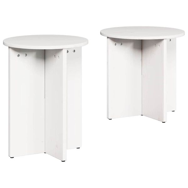 vidaXL Coffee Table 2 pcs White