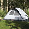 vidaXL Family Tent Dome 6-Person White Blackout Fabric Waterproof