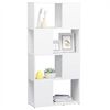vidaXL Book Cabinet Room Divider White 60x24x124.5 cm Engineered Wood