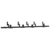 vidaXL Sliding Door Hardware Kit 213,5 cm Steel Black