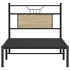 vidaXL Bed Frame without Mattress Sonoma Oak 90x200 cm Engineered Wood