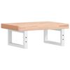 vidaXL Basin Shelf Wall Mounted Steel and Solid Wood Beech
