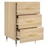 vidaXL Bedside Cabinet Sonoma Oak 40x40x66 cm Engineered Wood